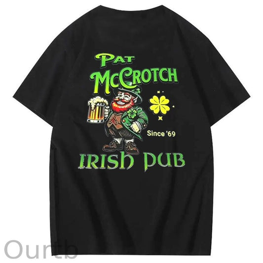 St.Patrick's Day Print Pattern Crew Neck T-Shirt