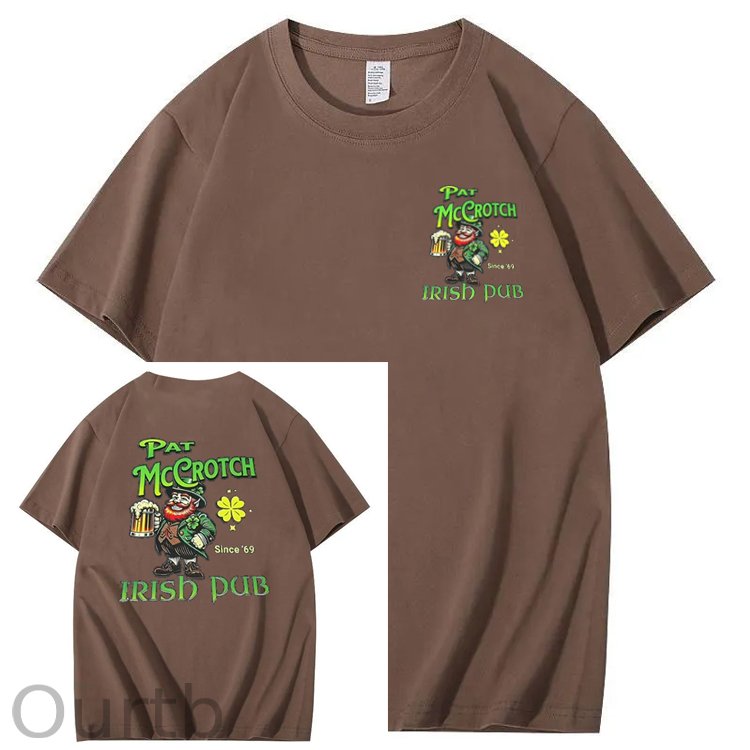 St.Patrick's Day Print Pattern Crew Neck T-Shirt