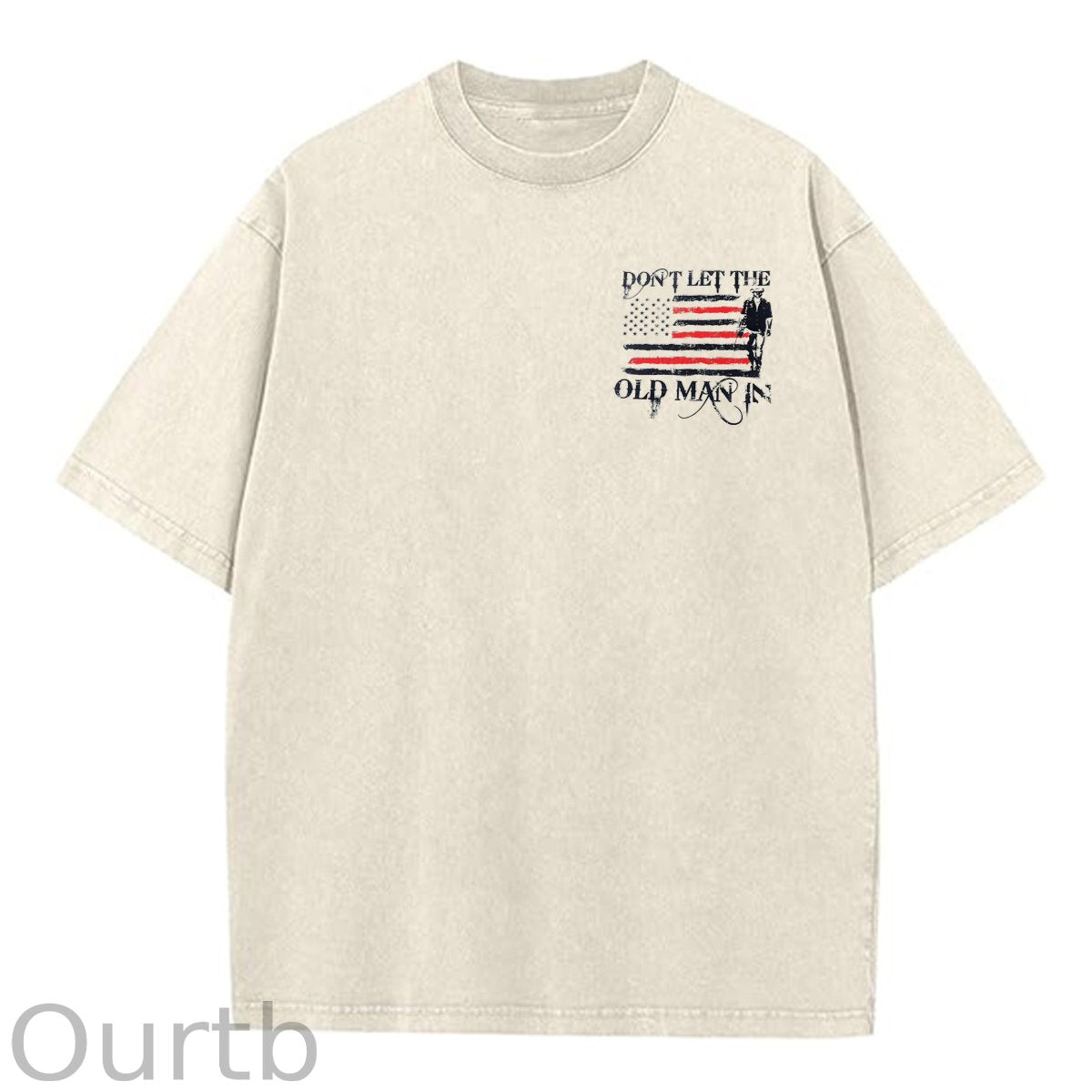 Don't Let The Old Man In Pattern Crew Neck T-Shirt