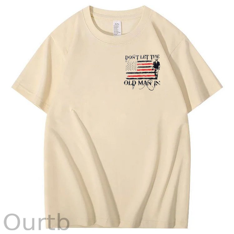 Don't Let The Old Man In Pattern 100&Cotton Print T-Shirt