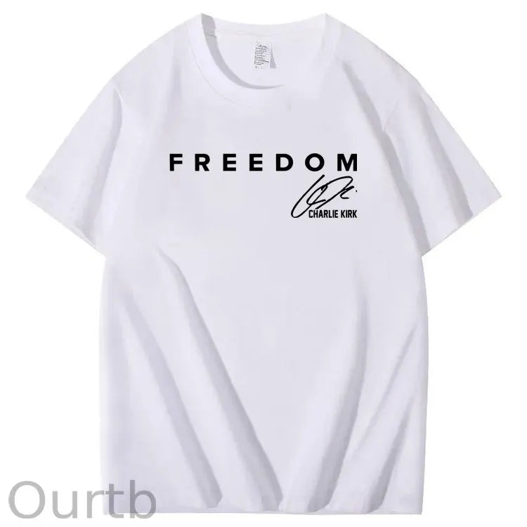 Freedom Pattern100% Cotton T-Shirt