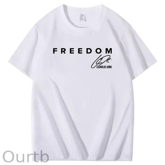 Freedom Pattern100% Cotton T-Shirt