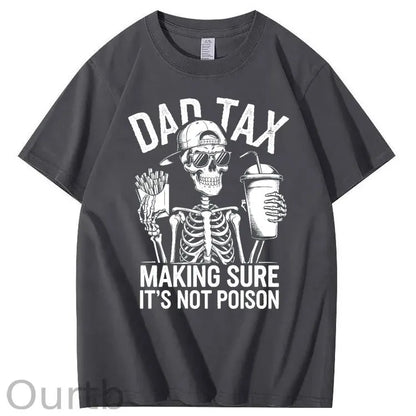 Cool Dad Tax Pattern Print 100%Cotton T-Shirt