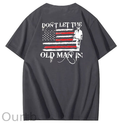 Don't Let The Old Man In Pattern 100&Cotton Print T-Shirt