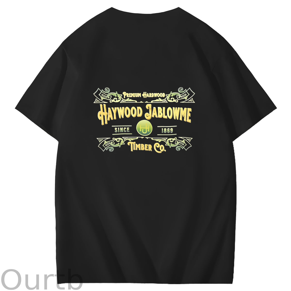 Haywood Since 1869 Jablowme Timber Co Art Pattern Print T-Shirt