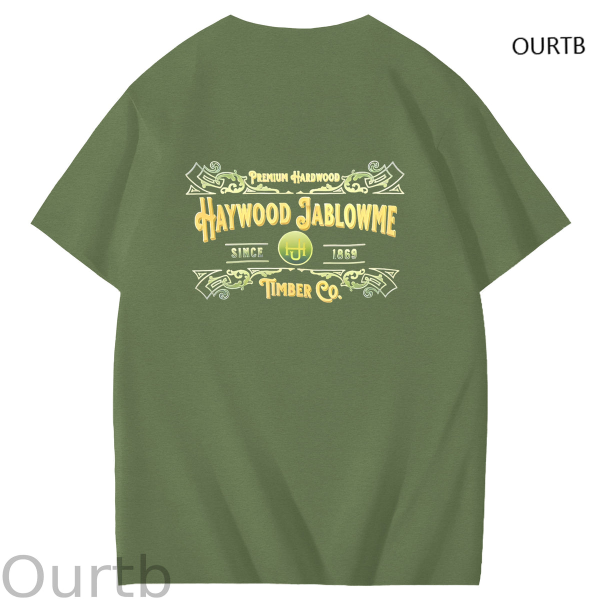 Haywood Since 1869 Jablowme Timber Co Art Pattern Print T-Shirt