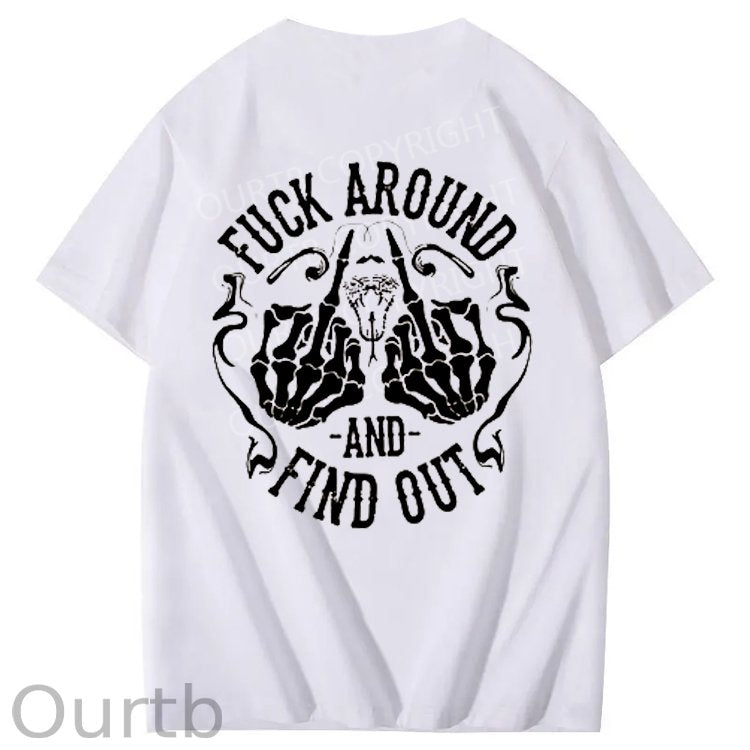 100%Gen X Pattern Print Crew Neck T-Shirt