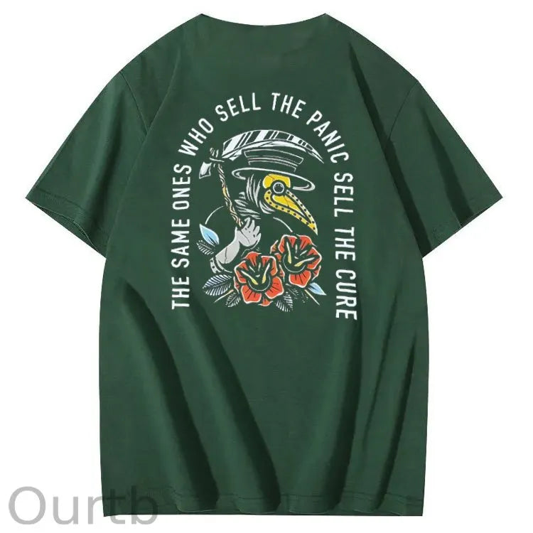 The Same Ones Who Sell The Panic Sell The Cure Tee