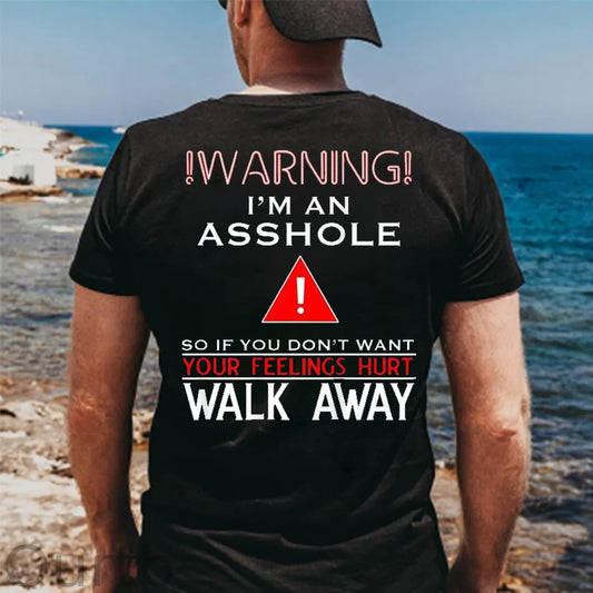 I 'm An  Asshole Pattern Print T-Shirt