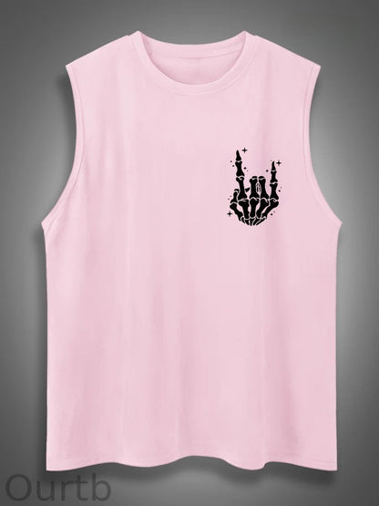 Just A Dad Who Always Came Back With The Milk Print Cotton Sleeveless Tank Tops