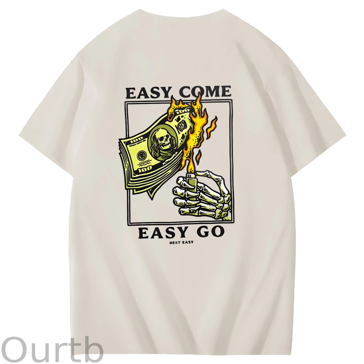 Easy Come Easy Go Art Pattern Print T-Shirt