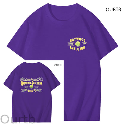 Haywood Since 1869 Jablowme Timber Co Art Pattern Print T-Shirt
