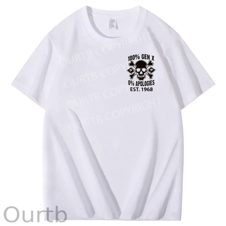 100%Gen X Pattern Print Crew Neck T-Shirt