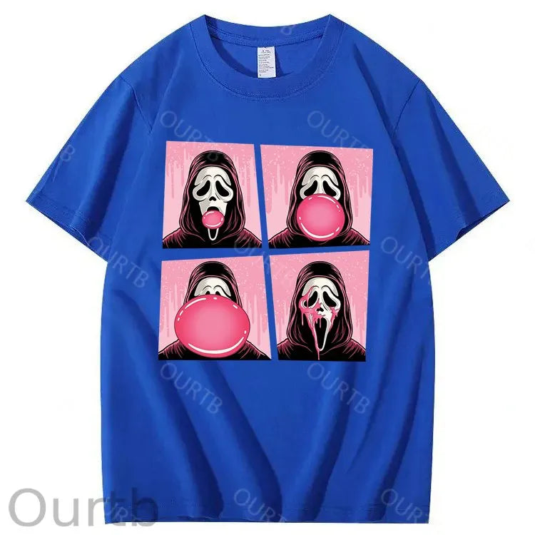 Chewing Gum Bubbles Halloween 100% Cotton T-Shirt