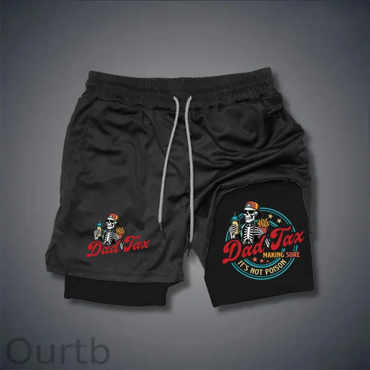 Dad Tax Pattern Print Shorts Pants