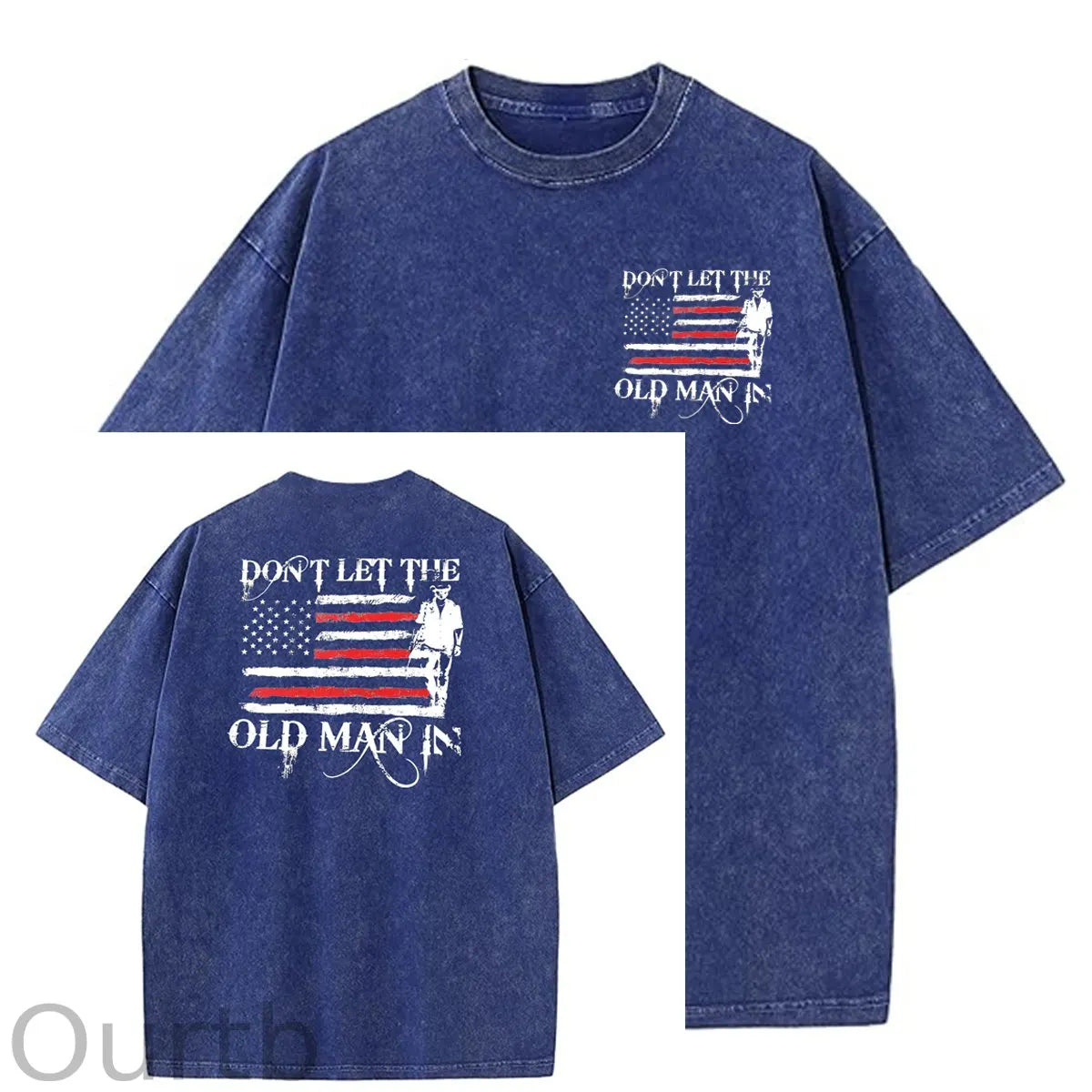 Don't Let The Old Man In Pattern Crew Neck T-Shirt