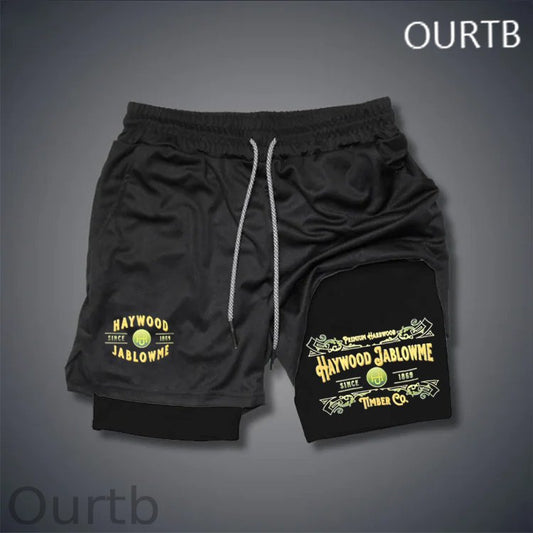 Haywood Jablowme Since 1869 Timber Co Funny Art Print Shorts Pants