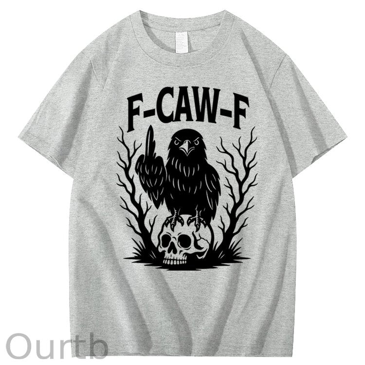 F-Caw-F Crow 100% Cotton T-Shirt