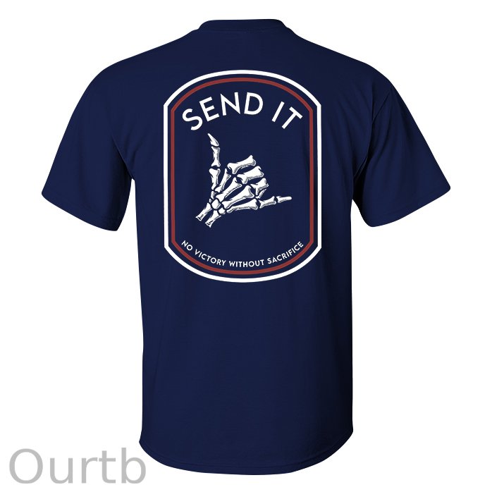 Send It Skull Printed Men's T-shirt