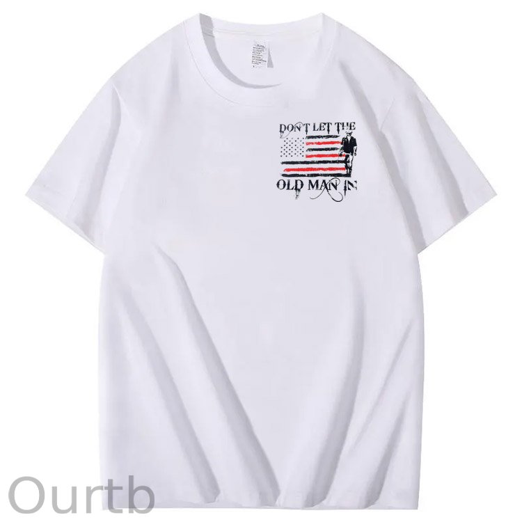 Don't Let The Old Man In Pattern 100&Cotton Print T-Shirt