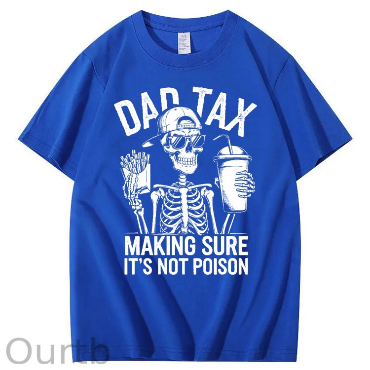 Cool Dad Tax Pattern Print 100%Cotton T-Shirt
