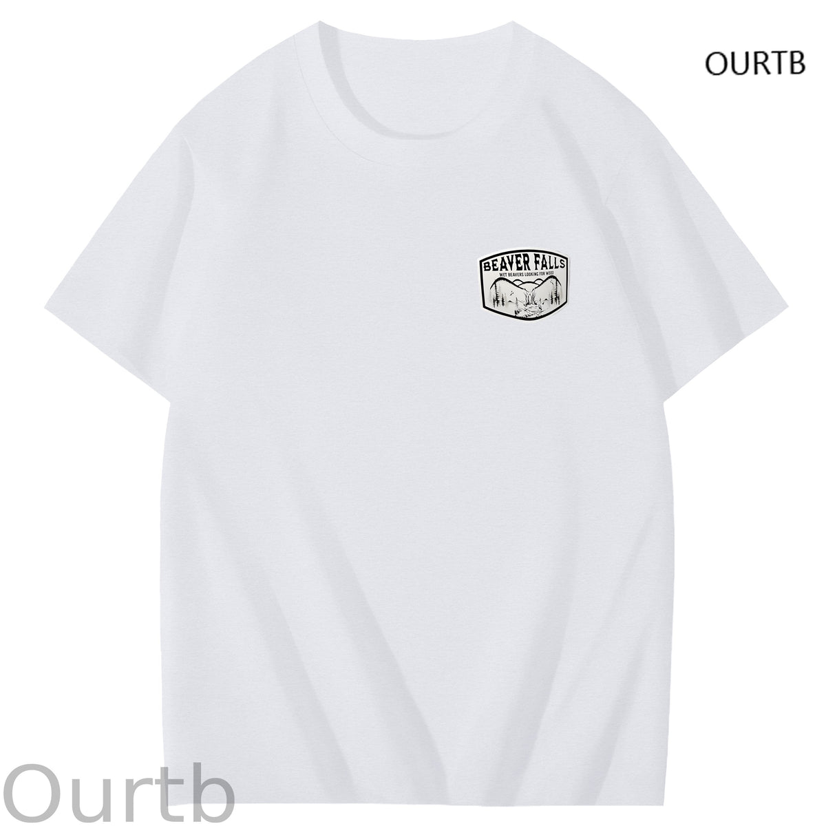 Beaver Falls No Place I'd Rather Come Funny Adoult Art Pattern Print T-Shirt