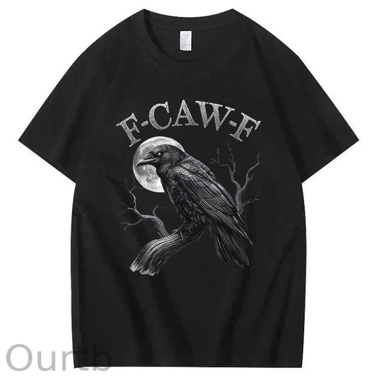 F-Caw-F Crow 100% Cotton T-Shirt