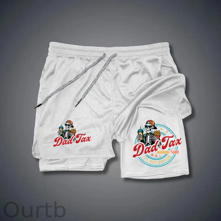 Dad Tax Pattern Print Shorts Pants