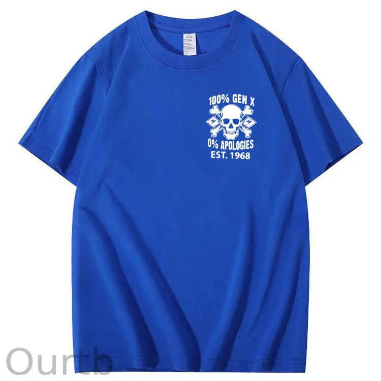 100%Gen X Pattern Print Crew Neck T-Shirt