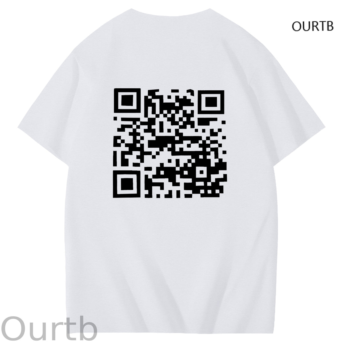 QR Code Funny Adoult Art Pattern Print T-Shirt
