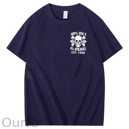 100%Gen X Pattern Print Crew Neck T-Shirt