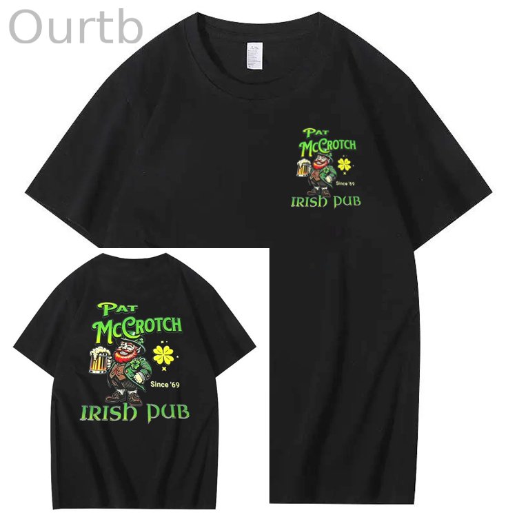 St.Patrick's Day Print Pattern Crew Neck T-Shirt